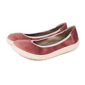 Balerini barefoot de damă din ţesătură Joli roz