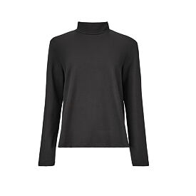Hanorac de damă din bumbac pentru femei cu rolling negru