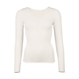 Tricou pentru femei cu mânecă lungă modal cu bej de cașmir