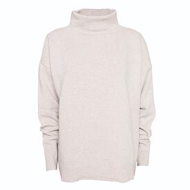 Jersey cu guler înalt din lână Merino cu cașmir Ampio naturală