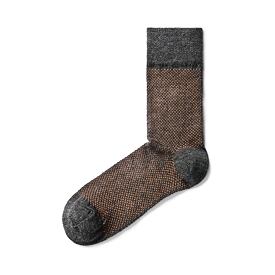 Șosete din lână Merino Jacquard portocaliu