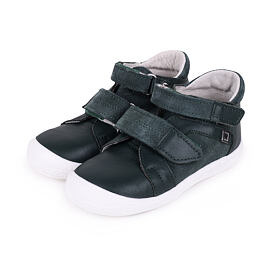 Teniși din piele cu velcro pentru copii Kiki verzi