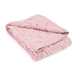 Pled din lână pentru copii Supersoft Merino roz