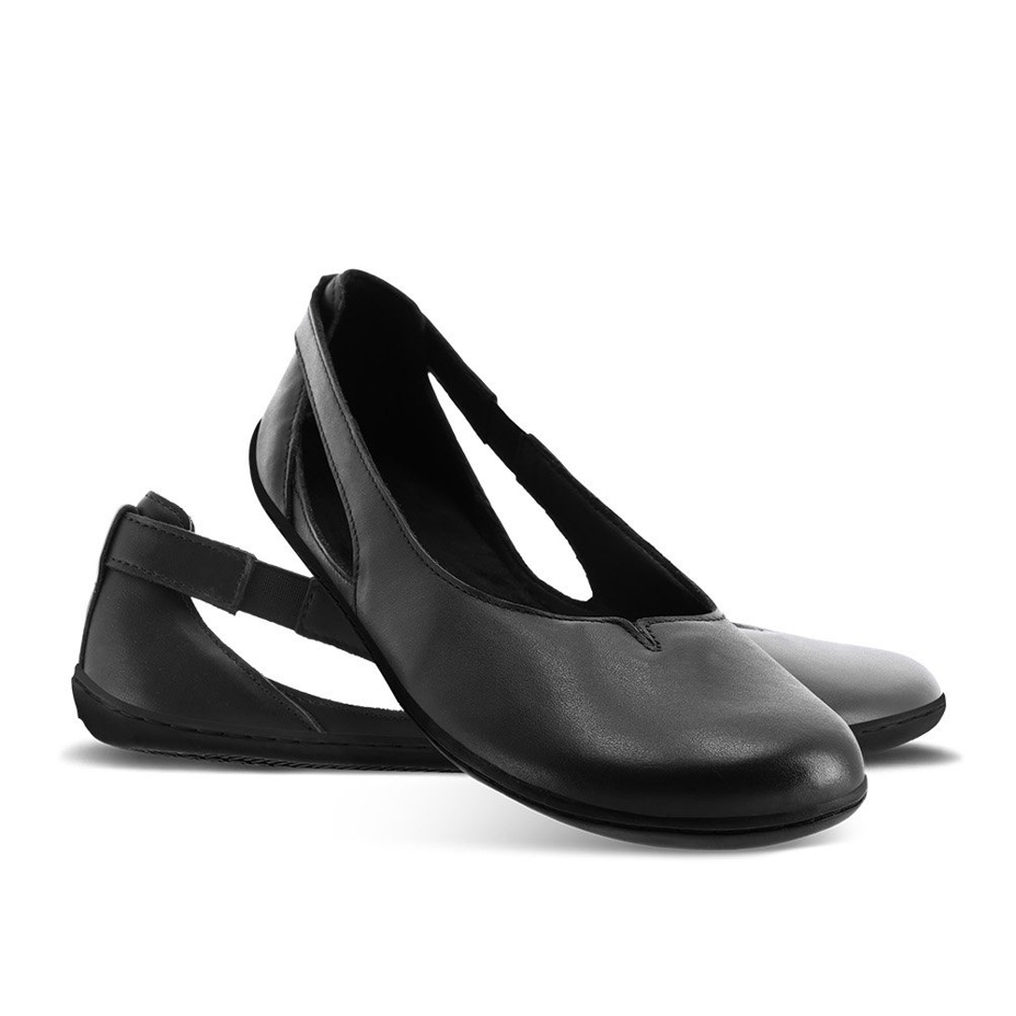 Balerini barefoot de piele Bellissima negri
