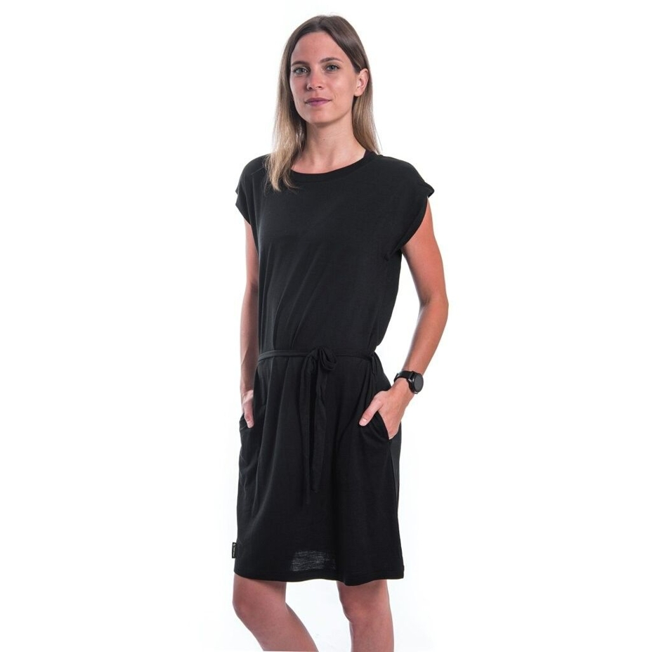 Rochie de vară pentru femei Sensor Merino Active negru
