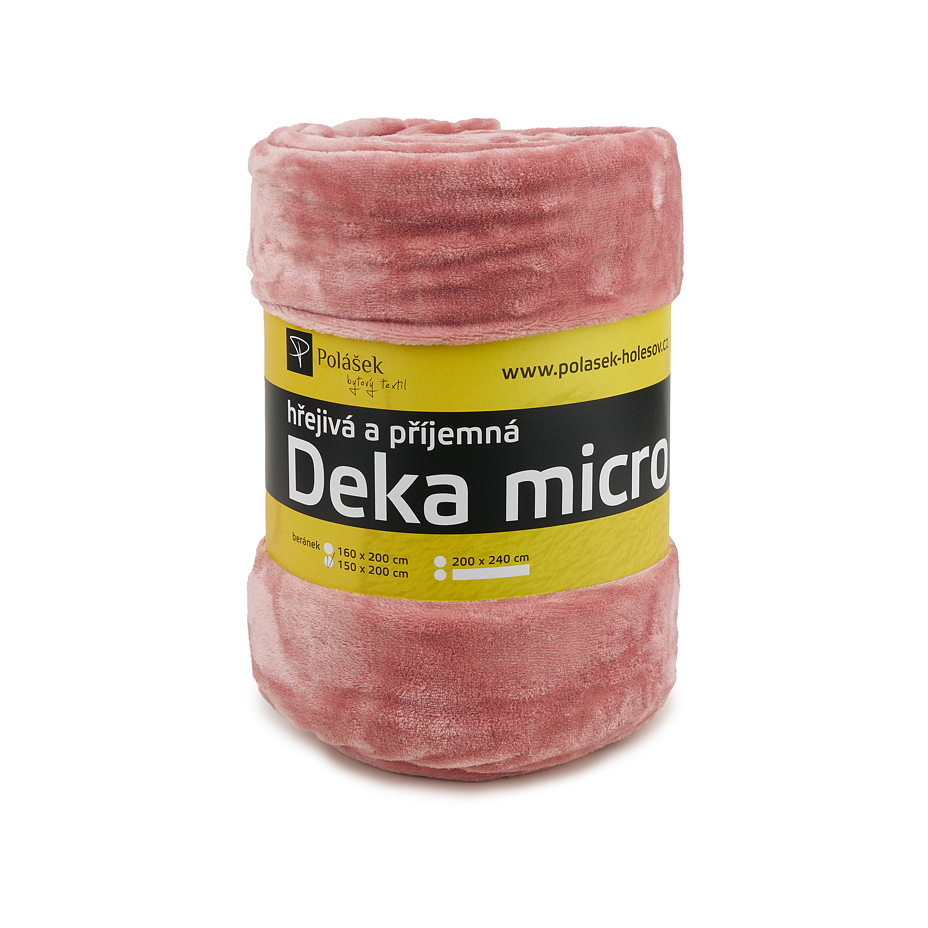 Pătură micropluș roz