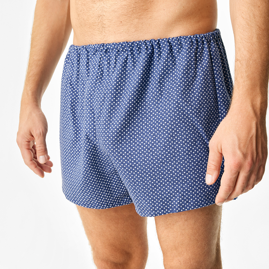 Pantaloni scurți din flanel pentru bărbați cu model 3 bucăți