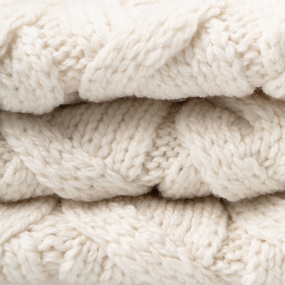 Pled din lână pentru copii Supersoft Merino natural