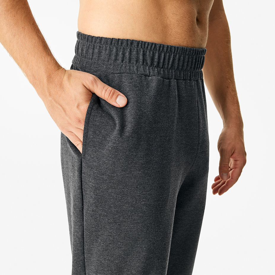 Pantaloni de trening pentru bărbați cu elastic gri