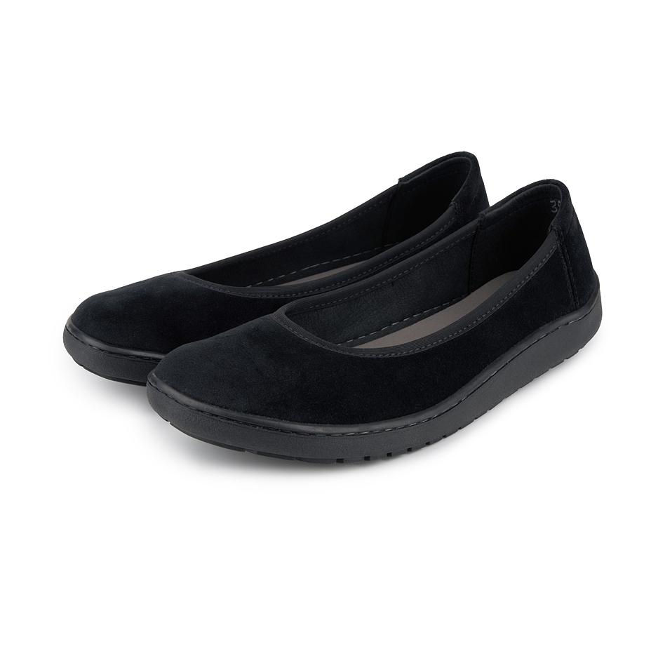 Balerini textile barefoot pentru femei Joli negru