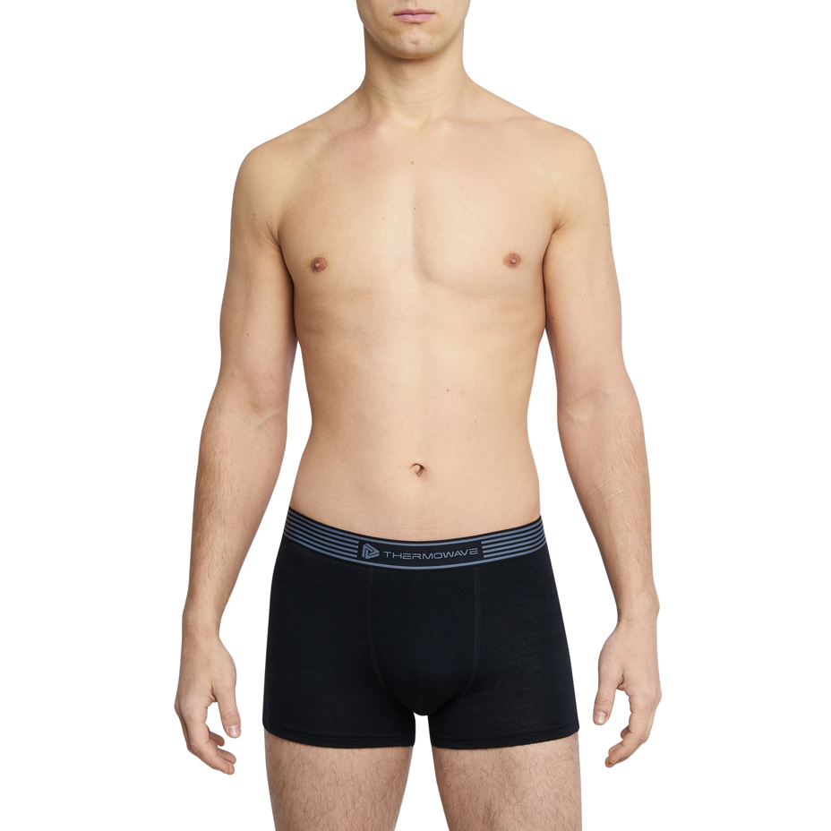 Boxeri funcționali bărbați MERINO LIFE Thermowave - Negru