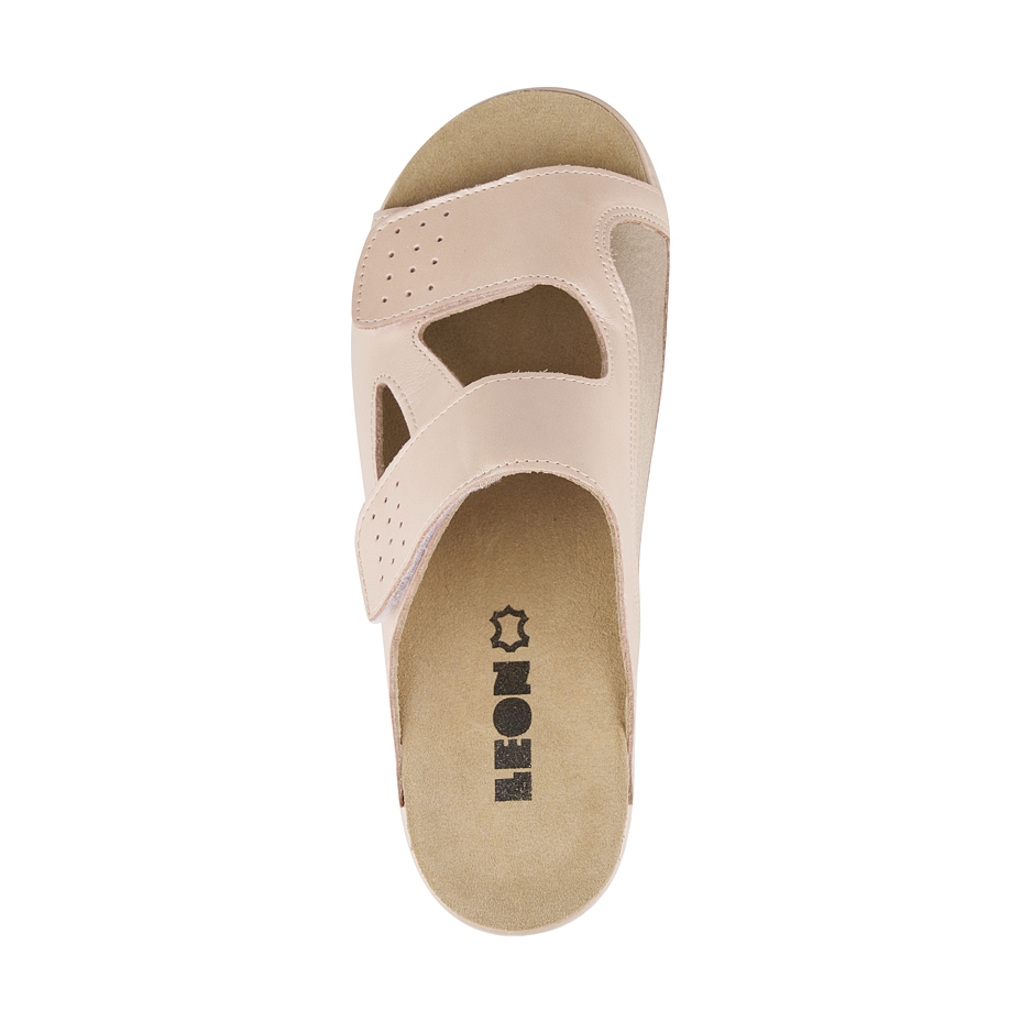 Papuci damă din piele pentru hallux Lydia roz