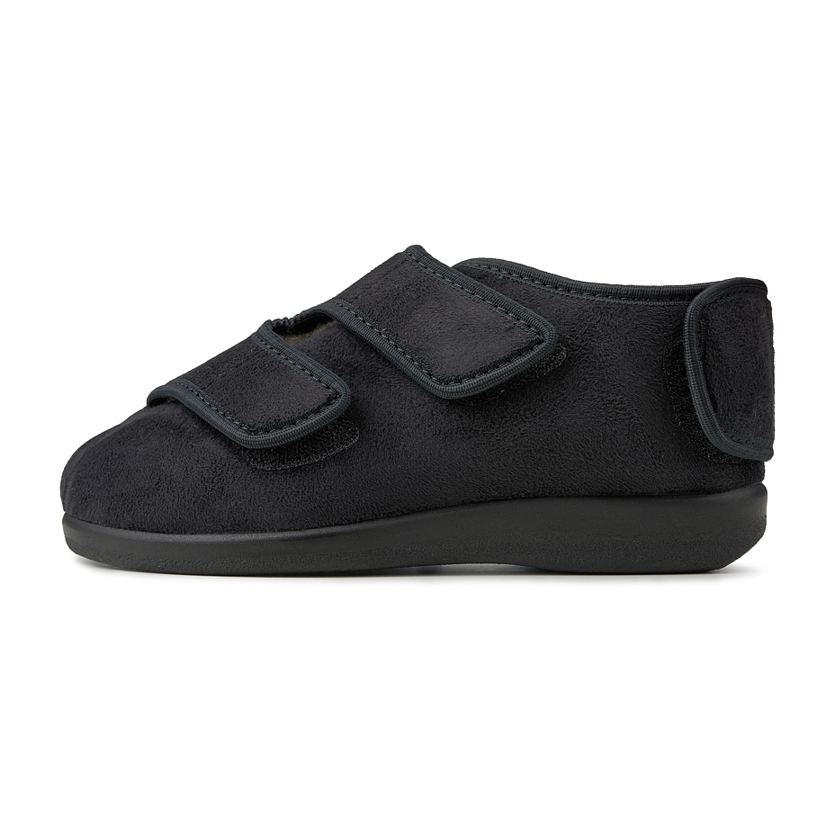 Încălțăminte cu curele izolată de damă cu lână de oaie cu velcro negru