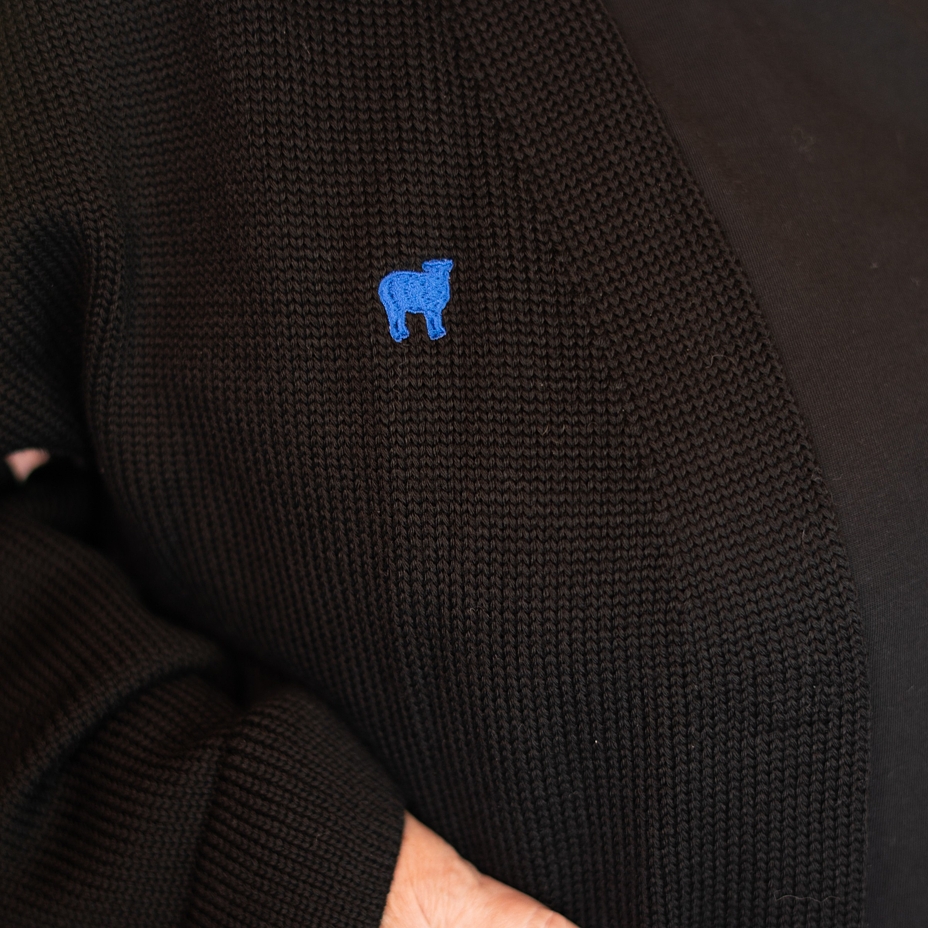 Cardigan din lână Merino Woolee Capsule negru