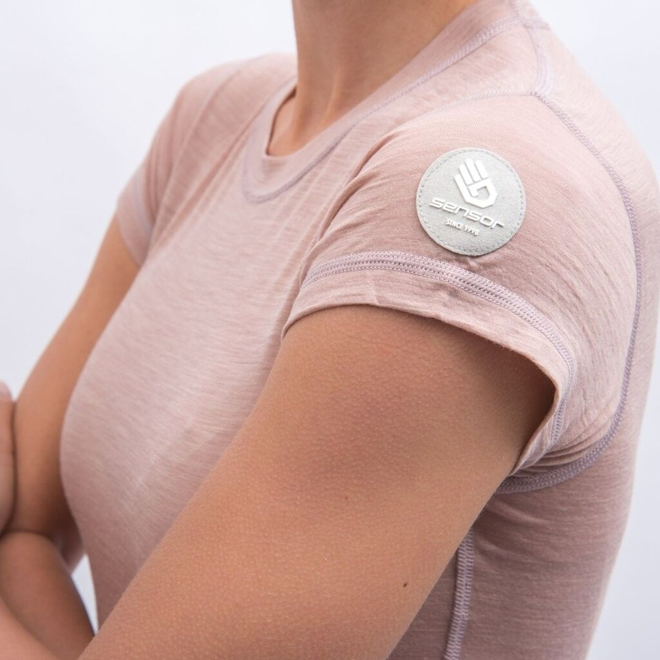Tricou damă Sensor Merino Air roz