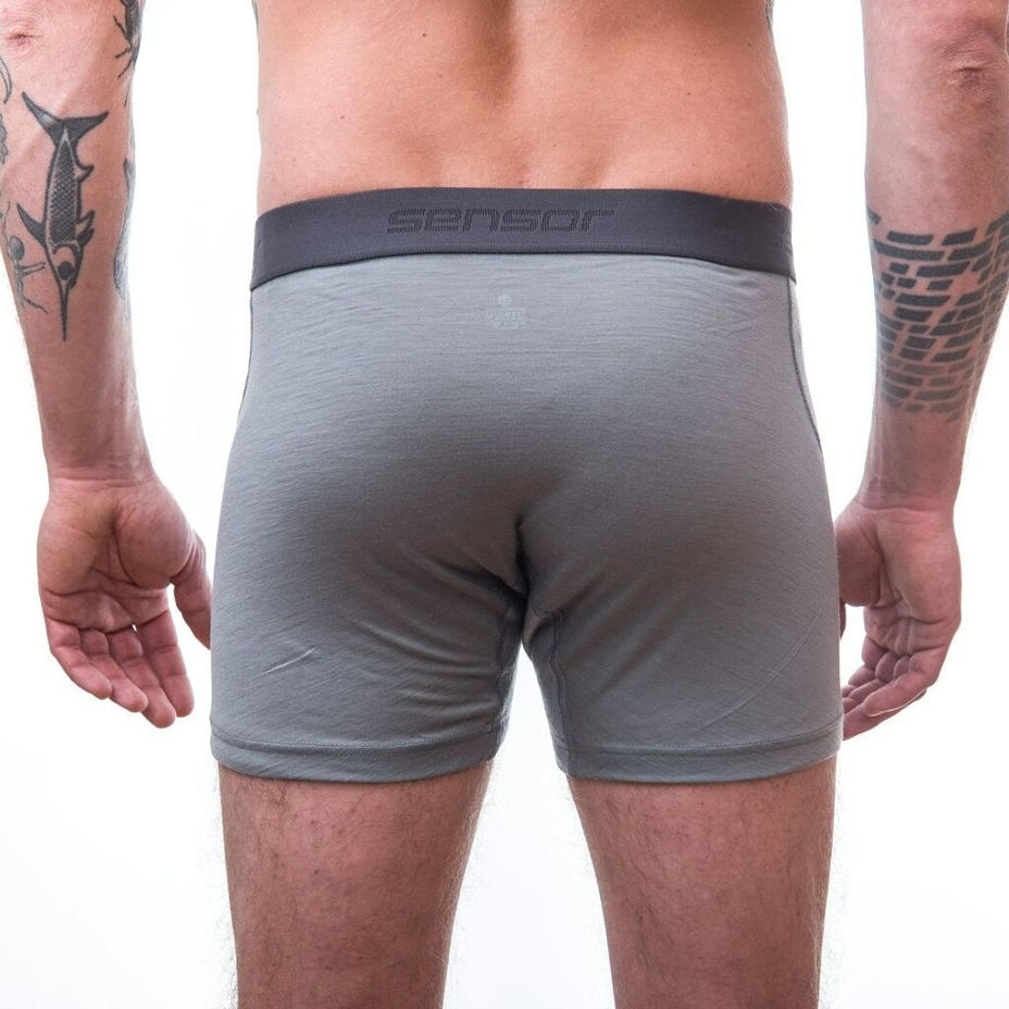 Tricou funcțional pentru bărbați Sensor Merino Active gri