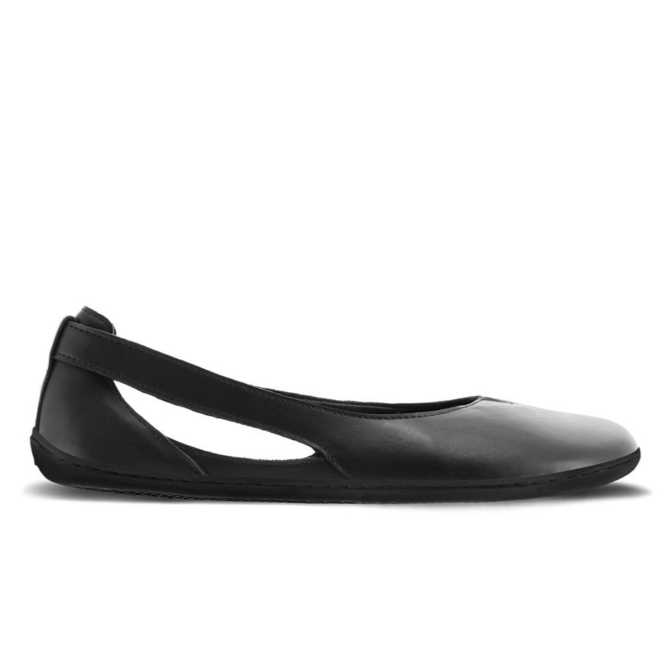 Balerini barefoot de piele Bellissima negri