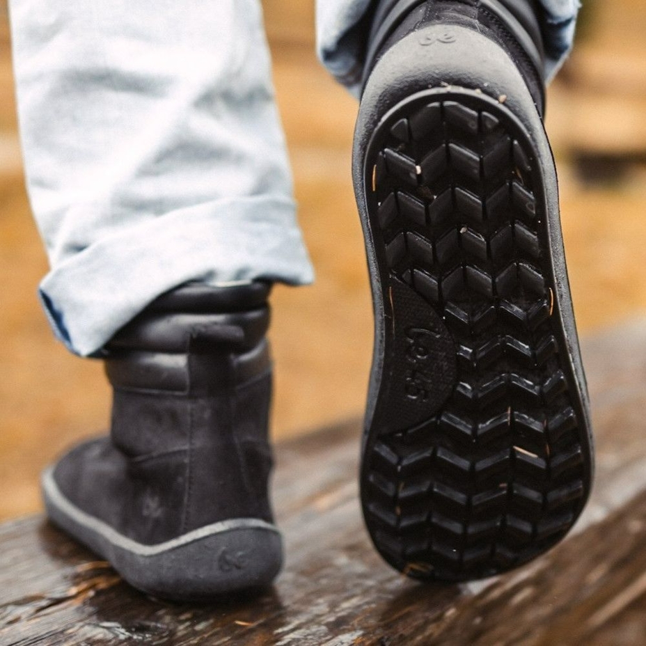 Cizme de piele barefoot Be Lenka Nevada negru