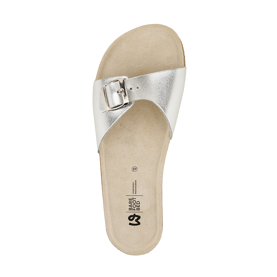 Saboți barefoot din piele pentru femei
Denisa argintie