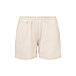 Pantaloni scurți damă cu lână Merino, elastic în talie, bej