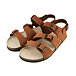 Sandale barefoot din piele pentru femei Noa, maro