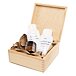 Set cadou de produse cosmetice cu lanolină în cutie de lemn
