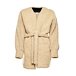 Cardigan de damă pentru înfășurat, din lână naturală